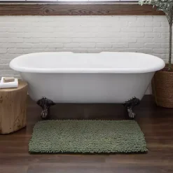 Outlet Kirklands Home Oregano Chenille Bath Mat, 34 in. Green