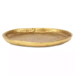 Hot Kirklands Home Organic Round Cast Iron Dish Gold