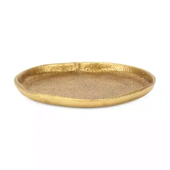 Hot Kirklands Home Organic Round Cast Iron Dish Gold