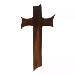 Kirklands Home Organic Shape Cross Wall Plaque, 20 in. Brown