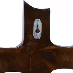 Kirklands Home Organic Shape Cross Wall Plaque, 20 in. Brown