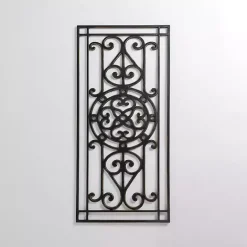 Best Kirklands Home Orleans Scroll Panel Wall Plaque Black