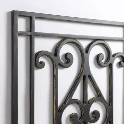 Best Kirklands Home Orleans Scroll Panel Wall Plaque Black