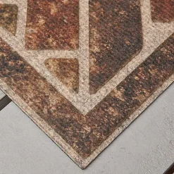 Best Kirklands Home Ornamental Brick Entry Doormat Brown