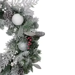 Best Kirklands Home Ornaments and Frosted Cedar Berries Wreath