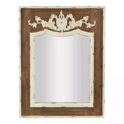 Sale Kirklands Home Ornate Antique White Wood Wall Mirror