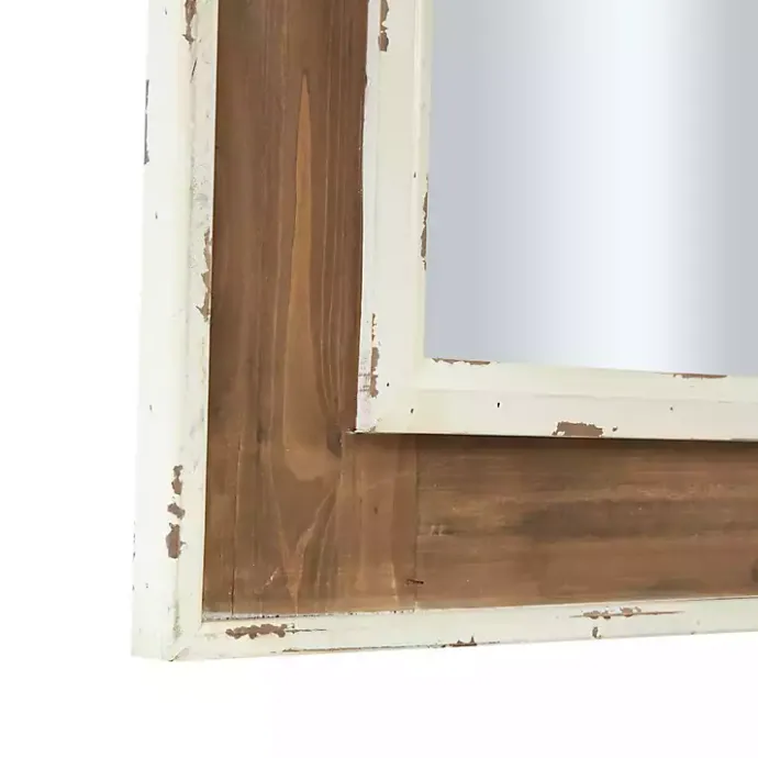 Sale Kirklands Home Ornate Antique White Wood Wall Mirror