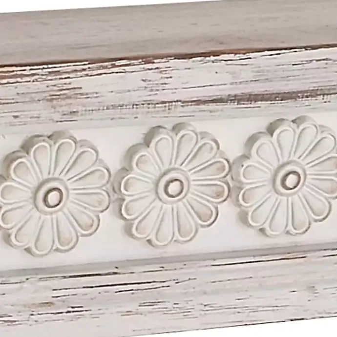 Best Kirklands Home Ornate Farmhouse Wooden Wall Shelf, 36 in.