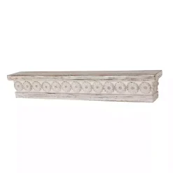 Best Kirklands Home Ornate Farmhouse Wooden Wall Shelf, 36 in.