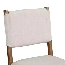Clearance Kirklands Home Oslo Cream Upholstered Counter Stools, Set of 2 Ivory