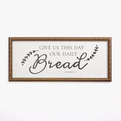 Kirklands Home Our Daily Bread Framed Wall Plaque