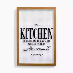 Best Kirklands Home Our Kitchen Buffalo Check Framed Wall Plaque