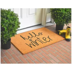 Kirklands Home Outdoor Hello Winter Christmas Doormat
