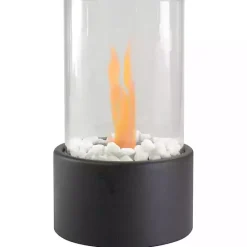 Discount Kirklands Home Outdoor Tabletop Fireplace on Base Black