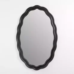 Sale Kirklands Home Oval Catorina Black Wavy Wall Mirror