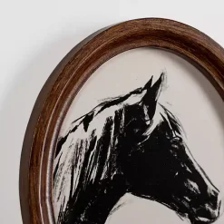 Best Kirklands Home Oval Horse Portrait Framed Art Prints, Set of 2