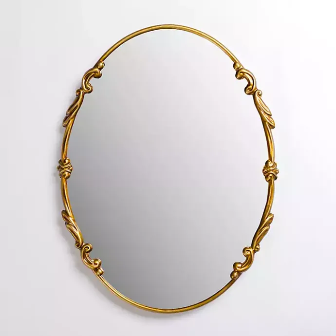 Sale Kirklands Home Oval Louisa Gold Wall Mirror
