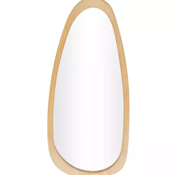 Sale Kirklands Home Oval Natural Wood Wall Mirror