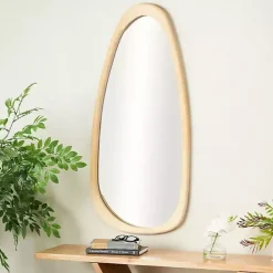 Sale Kirklands Home Oval Natural Wood Wall Mirror