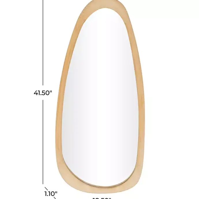 Sale Kirklands Home Oval Natural Wood Wall Mirror