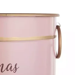 Hot Kirklands Home Oval Iron Merry Christmas Baskets, Set of 2 Pink