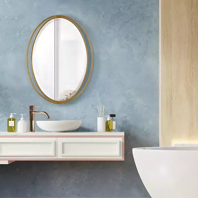 Sale Kirklands Home Oval Rhodes Gold Wall Mirror