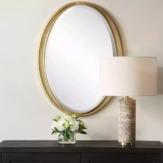 Sale Kirklands Home Oval Rhodes Gold Wall Mirror