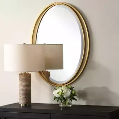 Sale Kirklands Home Oval Rhodes Gold Wall Mirror