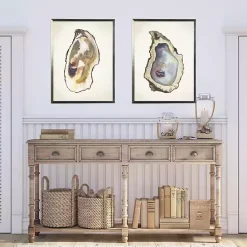 Sale Kirklands Home Oyster Shells Framed Art Prints, Set of 2