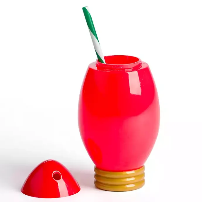 Online Kirklands Home Packed Party Holiday Light Sipper Red