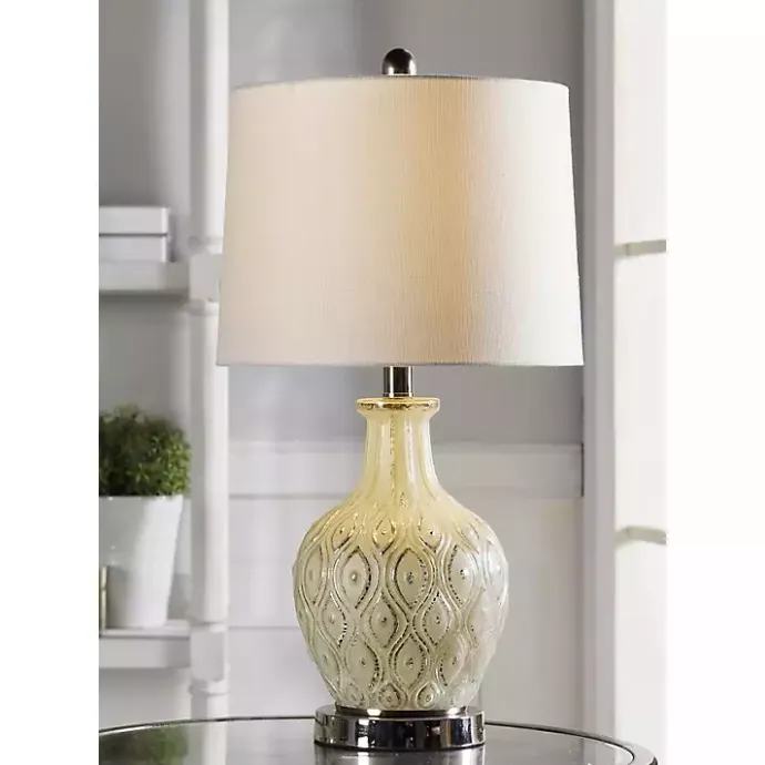 New Kirklands Home Painted Mercury Glass Table Lamp
