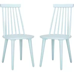 Best Kirklands Home Pale Burris Dining Chairs, Set of 2 Blue