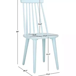 Best Kirklands Home Pale Burris Dining Chairs, Set of 2 Blue