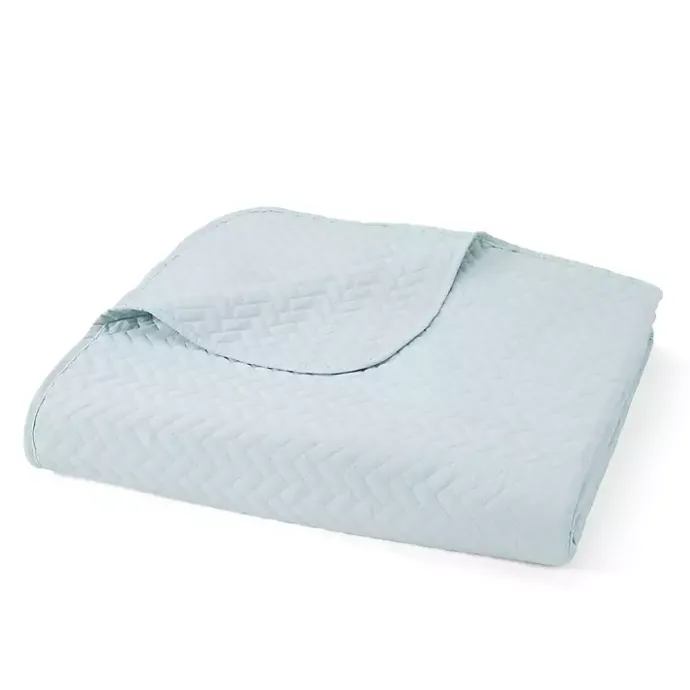 Discount Kirklands Home Pale Herring 3-pc. King Quilted Coverlet Set Blue