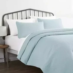 Sale Kirklands Home Pale Herring 3-pc. Twin Quilted Coverlet Set Blue
