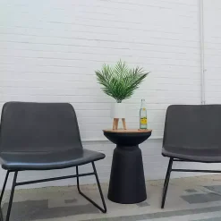 Outlet Kirklands Home Palm Arrangement in White Footed Pot