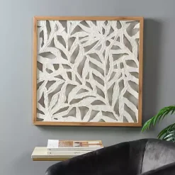 Best Kirklands Home Palm Leaf I Shadowbox Wall Plaque