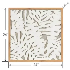 Sale Kirklands Home Palm Leaf II Shadowbox Wall Plaque