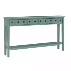 Discount Kirklands Home Paloma Teal 4-Drawer Console Table Green