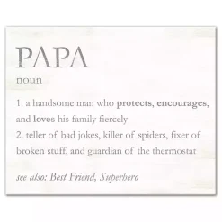 Kirklands Home Papa Definition Wall Plaque