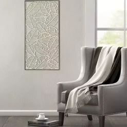 Online Kirklands Home Paper Cloaked Leaves Metal Plaque White