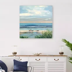 Best Kirklands Home Paradise Beach Canvas Art Print, 30x30 in. Blue