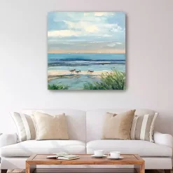 Outlet Kirklands Home Paradise Beach Canvas Art Print, 40x40 in. Blue
