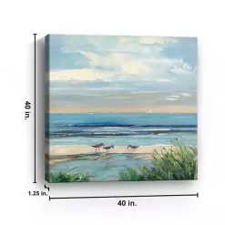 Outlet Kirklands Home Paradise Beach Canvas Art Print, 40x40 in. Blue