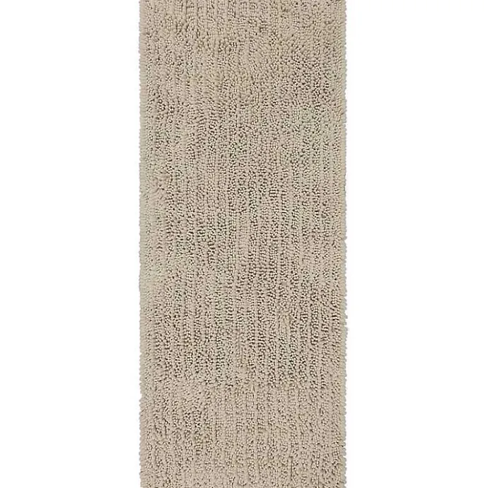 Best Kirklands Home Parchment Lofty Pile Chenille Bath Mat, 34 in. Tan
