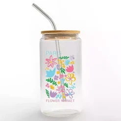 Best Kirklands Home Paris Flower Market Glass Tumbler