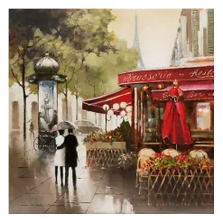 Best Kirklands Home Paris in the Rain Giclee Canvas Art Print Multi
