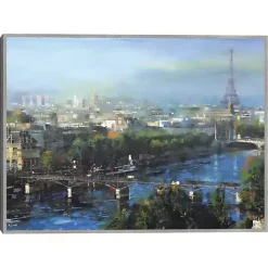 Best Kirklands Home Paris Pedestrian Bridge Framed Canas Art Print Multi