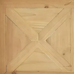 Clearance Kirklands Home Parquet Fir Wood Decorative Tray Tan