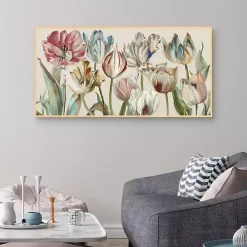 Outlet Kirklands Home Parrot Tulips Framed Canvas Art Print Multi